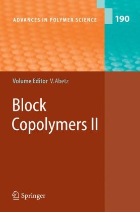 Block Copolymers Ii 1st Edition Alejandro J Mller Vittoria Balsamo