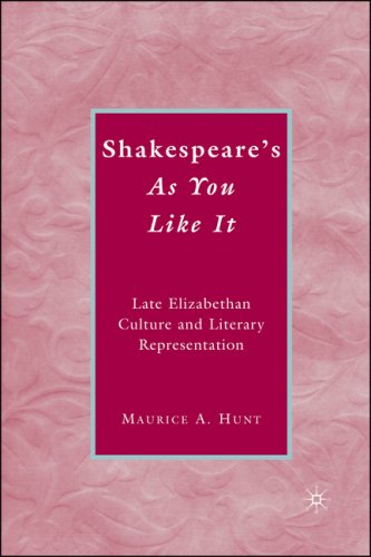 Shakespeares As You Like It Late Elizabethan Culture And Literary Representation Maurice Hunt