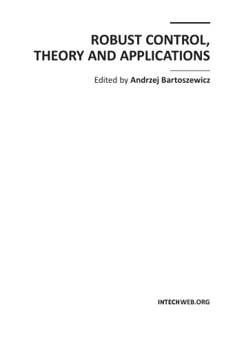 Robust Control Theory And Applications Andrzej Bartoszewicz