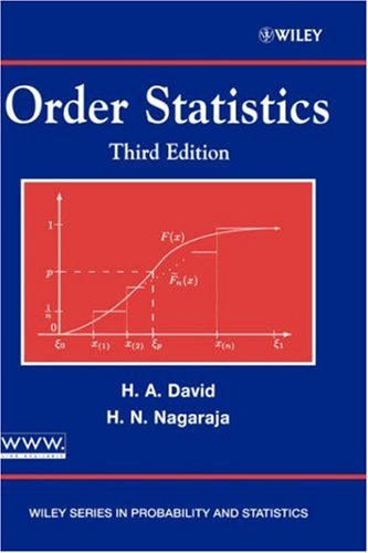 Order Statistics 3rd Edition Herbert Aron David Haikady Navada Nagaraja