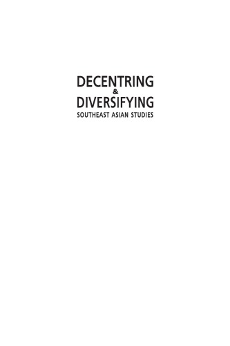 Decentring Diversifying Southeast Asian Studies Institute Southeast Asian Studies Iseas Singapore