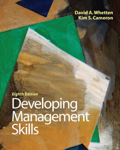 Developing Management Skills 8th Edition 8th Edition David A Whetten
