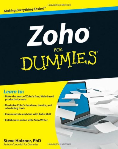 Zoho For Dummies 1st Steven Holzner
