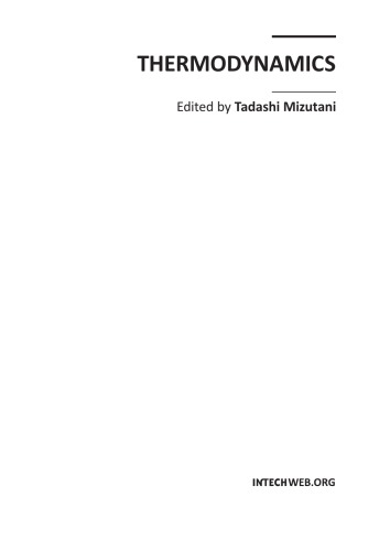 Thermodynamics Mizutani Tadashi