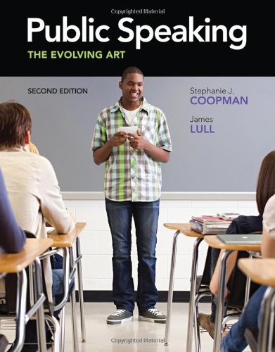 Public Speaking The Evolving Art Second Edition 2nd Edition Stephanie J Coopman