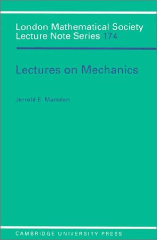 Lectures On Mechanics Half Title Page Declares This Version October Jerrold E Marsden