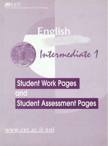 English Online Student Work Pages And Assessment Pagesintermediate 1 The Centre For Educational Technology