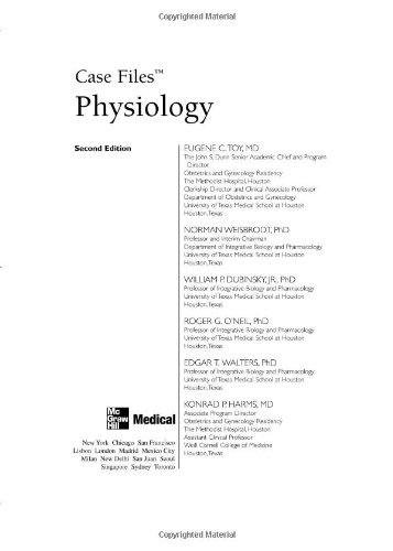 Case Files Physiology 2nd Edition Eugene Toy Norman Weisbrodt
