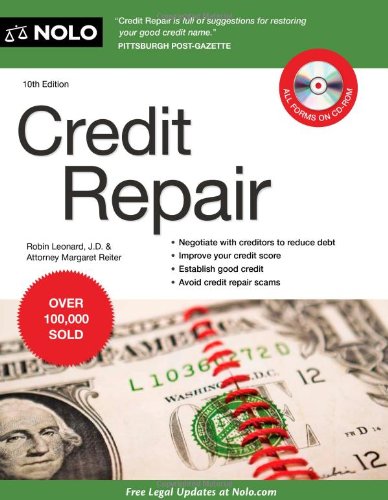 Credit Repair 10th Edition 10th Robin Leonard Margaret Reiter