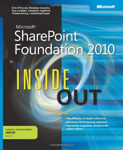 Microsoft Sharepoint Foundation 2010 Inside Out 1st Edition Errin Oconnor