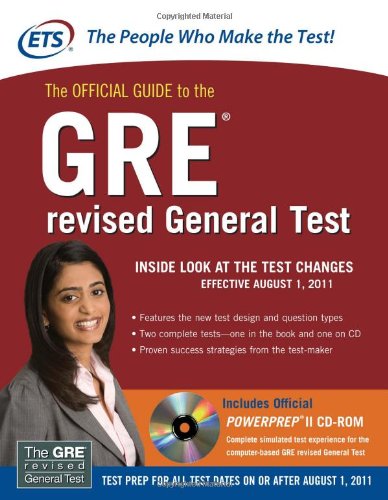 The Official Guide To The Gre Revised General Test 1st Edition Educational Testing Service