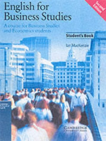 English For Business Studies Students Book A Course For Business Studies And Economics Students 2nd Edition Ian Mackenzie
