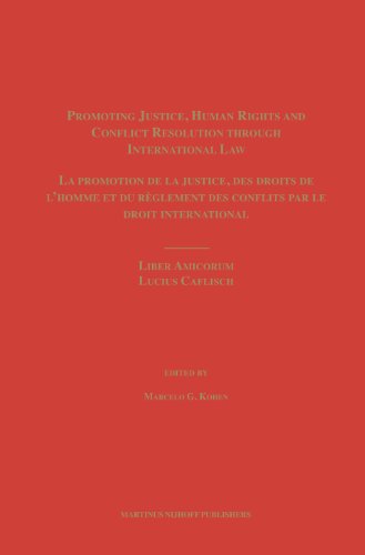 Promoting Justice Human Rights And Conflict Resolution Through International Law Liber Amicorum Lucius Caflisch Bilingual Marcelo G Kohen