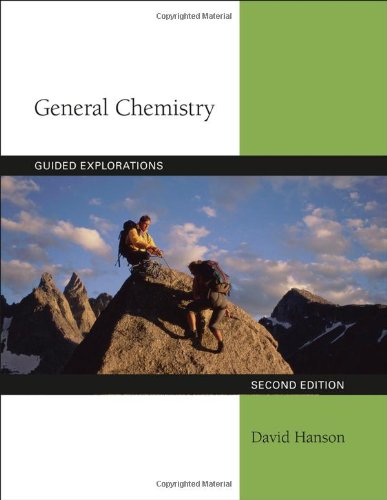 Guided Explorations In General Chemistry 2nd Edition David Hanson