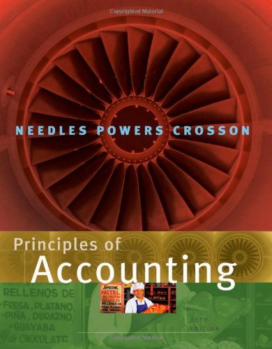 Principles Of Accounting 10th Edition Belverd E Needles Marian Powers