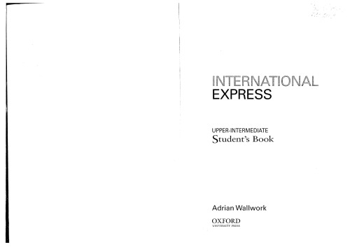 International Express Students Book Adrian Wallwork