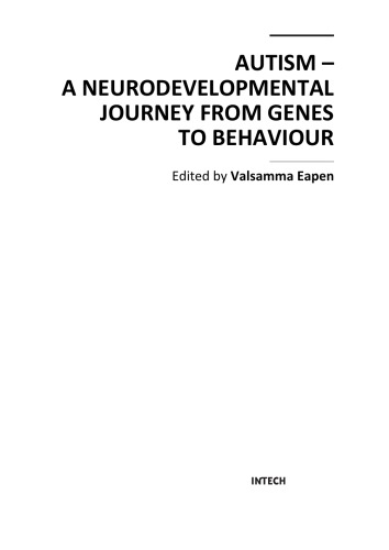 Autism A Neurodevelopmental Journey From Genes To Behaviour Valsamma Eapen