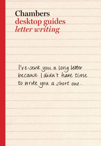 Letter Writing Revised Edition Kay Cullen Chambers Harrap Publishers