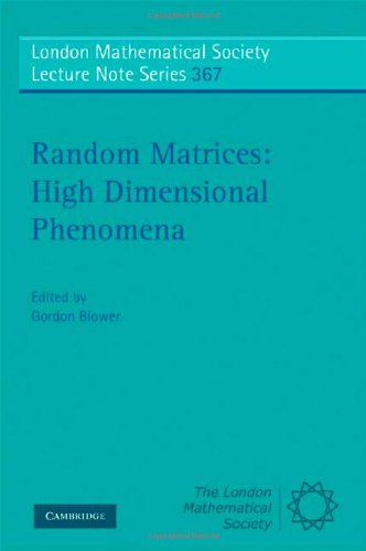 Random Matrices High Dimensional Phenomena 1st Edition Gordon Blower