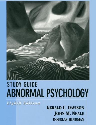 Abnormal Psychology Study Guide Gerald C Davison John M Neale