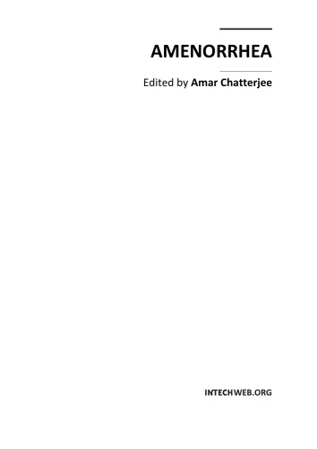 Amenorrhea Amar Chatterjee