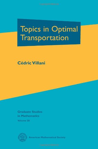 Topics In Optimal Transportation Cedric Villani
