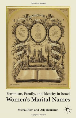 Feminism Family And Identity In Israel Womens Marital Names Michal Rom