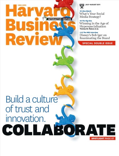 Harvard Business Review July August 2011 Volume 89 Issue 78 Harvard Business Review