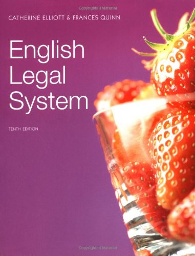 English Legal System 10th Edition 10th Edition Catherine Elliott