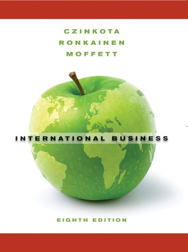 International Business 8th Edition Michael R Czinkota Ilkka A Ronkainen
