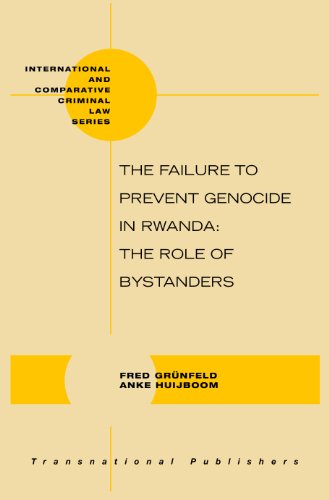 The Failure To Prevent Genocide In Rwanda The Role Of Bystanders Fred Grnfeld