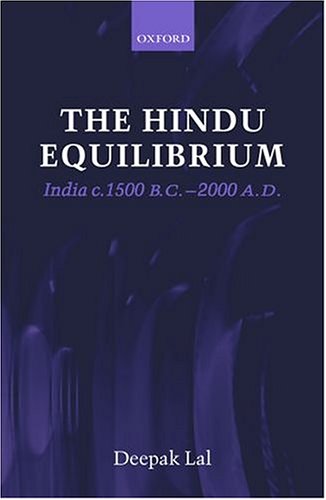 The Hindu Equilibrium India C1500 Bc 2000 Ad Revised Deepak Lal