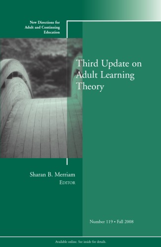 Third Update On Adult Learning Theory New Directions For Adult And Continuing Education Sharan B Merriam