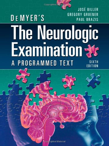 Demyers The Neurologic Examination A Programmed Text 6th Edition 6th Edition Jos Biller