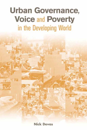 Urban Governance Voice And Poverty In The Developing World Nick Devas