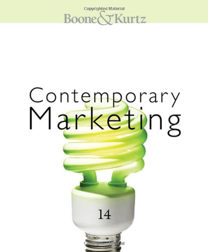 Contemporary Marketing 14th Edition Louis E Boone David L Kurtz