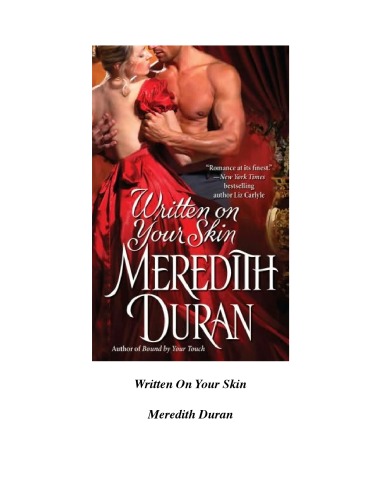 Written On Your Skin Meredith Duran