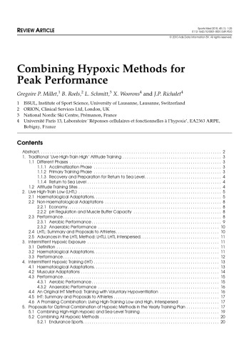 Sports Medicine Volume 40 Issue 1 January 2010 Adisonlinecom