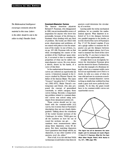 The Mathematical Intelligencer Volume 25 Issue 4 Ml Senechal