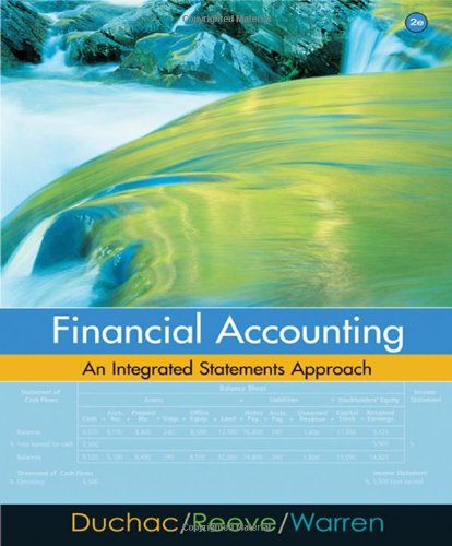 Financial Accounting An Integrated Statements Approach 2nd Edition Jonathan E Duchac
