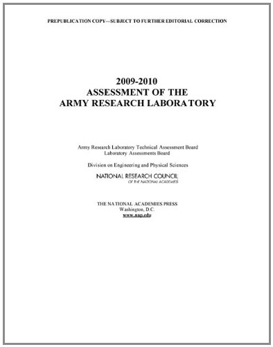 20092010 Assessment Of The Army Research Laboratory Army Research Laboratory Technical Assessment Board
