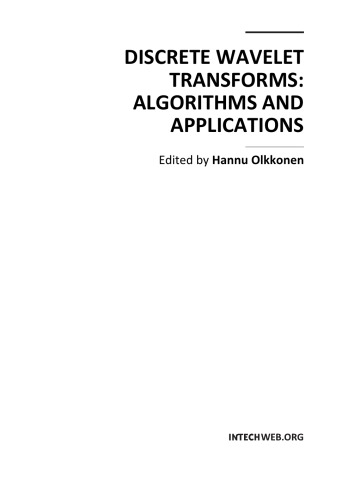 Discrete Wavelet Transforms Algorithms And Applications Hannu Olkkonen