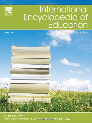 International Encyclopedia Of Education 8volume Set Third Edition 3rd Penelope Peterson