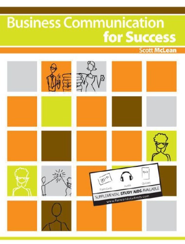 Business Communication For Success 1st Scott Mclean