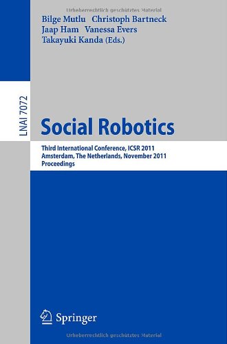 Social Robotics Third International Conference Icsr 2011 Amsterdam The Netherlands November 2425 2011 Proceedings 1st Edition Jakub Zotowski