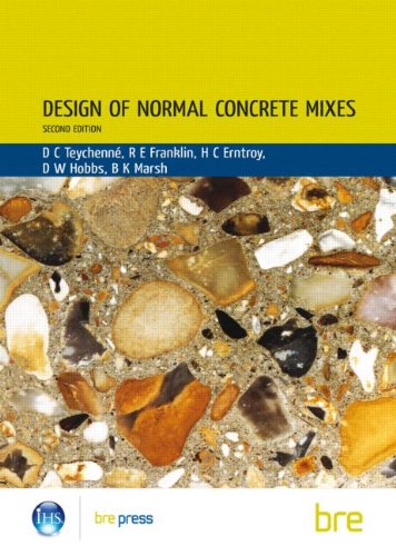 Design Of Normal Concrete Mixes Br 331 Ci Sfb 2nd Edition Dc Teychenne