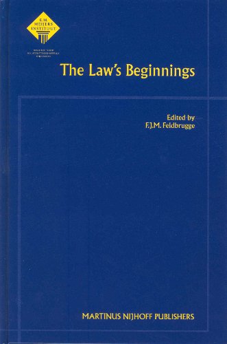 The Laws Beginnings F J M Feldbrugge