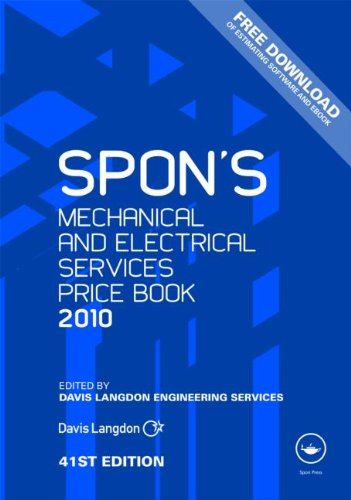 Spons Mechanical And Electrical Services Price Book 2010 Spons Price Books 41st Edition 41th Edition Davis Langdon