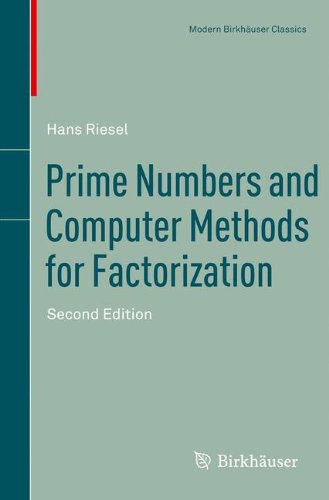 Prime Numbers And Computer Methods For Factorization 2nd Edition Hans Riesel Auth