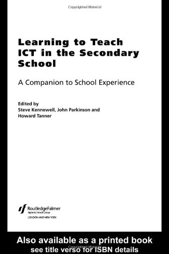 Learning To Teach Ict In The Secondary School Steve Kennewell